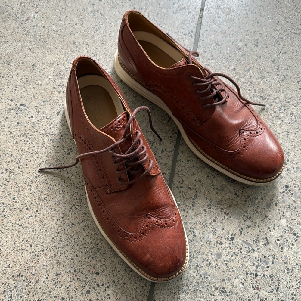 Men's Brown Leather Dress Shoes